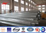 Electrical Distribution Line Power Transmission Poles With Cross Arm
