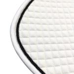 Lightweight White Horse Riding Pad 100% Honeycomb Cloth