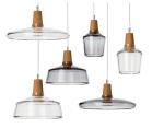 Modern Glass Lampshade Wooden Pendant Light Bar Dining Loft Industrial 15-16P