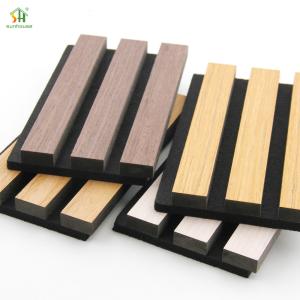 Wholesale High Quality Acoustic Decorative Wood Mdf Sound Absorbing Grooved Acoustic Panel For Interior Wall from china suppliers