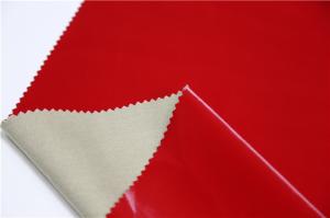 Wholesale Jacket Pu Synthetic Leather Normal Tearing Strength Red Color For Clothing Fabric from china suppliers