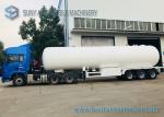 3 Axles 12 Wheels 56M3 LPG Tank Semi Trailer Transport Bower Trailer
