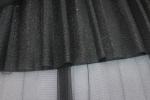 Soft Womens Fashion Skirts Mesh Fabric Long Skirts Black Color S - XXL Size