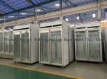 Supermarket Display Refrigerators Two Glass Door Beer Fridge Upright Drink