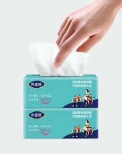 Wholesale Pop up tissue Asian tissue Soft pack bag facial tissue 210sheets, 70pulls from china suppliers