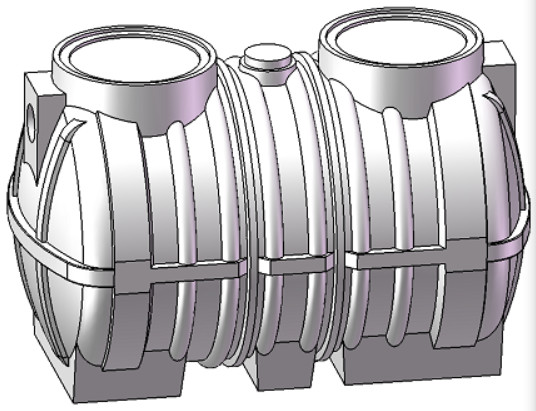 1000 Liter Septic Tank Mold Strong Impact Resistance