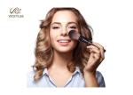 Fiber Imitation wooden handle ODM Face Brush Set