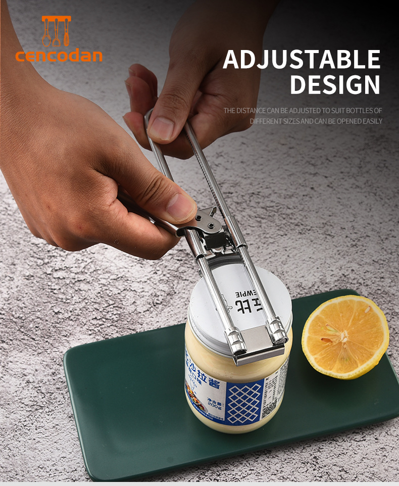 Custom Size Household Metal and Plastic Bottle Opener with Non-Slip Grip Twist Cap Openers