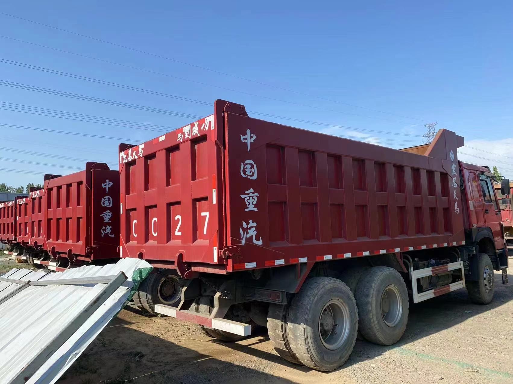 SINOTRUK production, HOWO dump trucks, superior quality