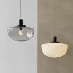 Denmark Design Glass Pendant Lamp White Transparent Kitchen Living Room Bank