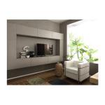 1800mm Modern Solid Wood Corner TV Stand For 75 Inch TV With Glass