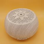 500ml Household Wood and Glass Essential Oil Aroma Diffuser with Remote and RGB