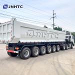 Four Axle 80 Tons Carrying Gravel Dumper Trailer U Shape