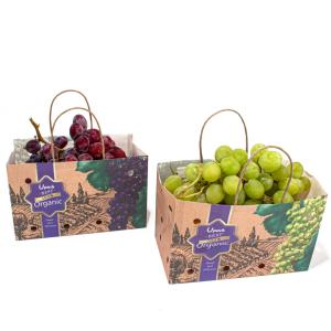 Wholesale Supermarket Paper Bags With Paper Twist Rope Handle Brown/White/Customized from china suppliers