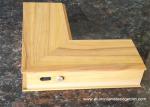 Aluminium Side - hinged Door Extrusion Profile Wood Grain Effect