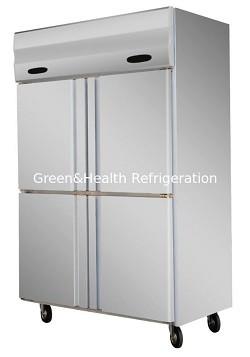 6 Doors Commercial Stainless Steel Upright Display Freezer With Danfoss