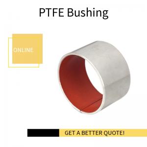 China Steel Sleeve Red PTFE Fibre Bushing inch Size - Replacement Shock Absorber Bushes for heavy trucks on sale