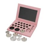 Wholesale customized Empty Eye Shadow Palette 18 colors pink eyeshadow palette
