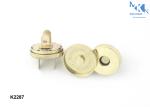Brass Bag Magnetic Button 18mm Diameter Full Cover Different Size For Purses