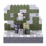 MOC military oil drums and oil pot barrel weapon building blocks accessories