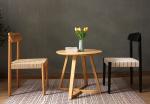 Solid Wood Braided Seat Dining Chair Furniture Finish Lacquered With Customized