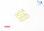 Light Gold Color Belt Buckle Hardware , Square Metal Slide Buckles For Women ' S
