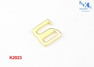 China Light Gold Color Belt Buckle Hardware , Square Metal Slide Buckles For Women ' S Bra on sale