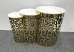 Metal Frame 50cm Marble Table Top Coffee Table