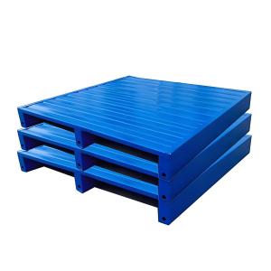 Wholesale Single-Side Steel Iron Pallets Metallic Pallet For Warehouse from china suppliers