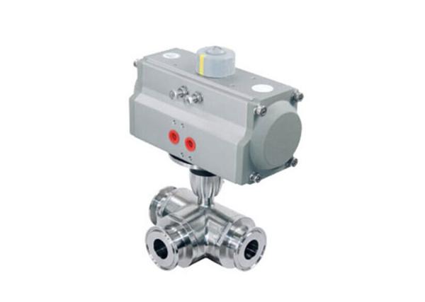 DIN 3A SMS TP304 Stainless Steel Valves Electric Actuated Tri - Clamp Butterfly