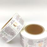 Clear BOPP Waterproof Cosmetic Labels Transparent Metallic Foil Stamping