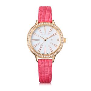 Wholesale Japan MIYOTA Leather Strap Quartz Watch Ladies Waterproof With Cech Stones from china suppliers