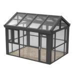 Backyard 6063 T5 Aluminium Glass Green House Tinted PVB laminated