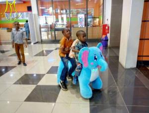 Wholesale Hansel shopping mall plush walking animal scooter ride on animal toy animal robot for sale from china suppliers