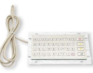 Wholesale Lightweight Panel Mounted Keyboard Stainless Steel Mini Industrial Keyboard from china suppliers