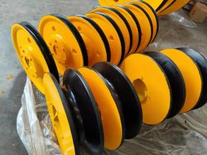 Wholesale FAG Large Part Machining Steel Wire Rope Sheaves For Industry from china suppliers