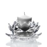 Flowers Candle Holder Lead Free Crystal Glass Clear Creative Party Celebration