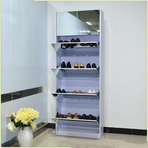 Wholesale Large-Capacity Shoe Cabinet With Full-Length Mirror For Apartment from china suppliers