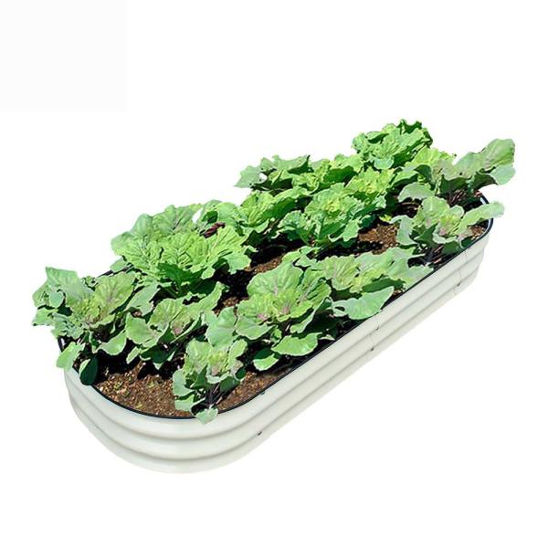 Galvanized Raised Garden Beds Outdoor 4.9*2*0.66 ft Planter Raised Beds for