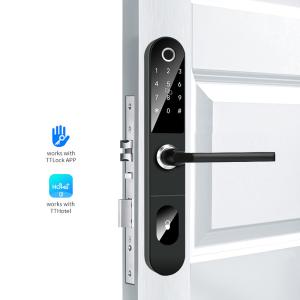 Wholesale Slim Mortise Smart Fingerprint Door Lock 4xAAA Alkaline Battery TT APP from china suppliers
