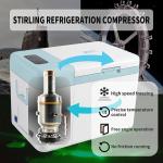 Portable 25L Capacity Minus 86 Degree Ultra Low Temperature Refrigerator for