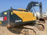 21ton Used Hyundai Excavators 215vs Machine Bucket Capacity 0.92 Cubic Meters