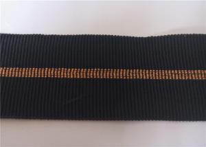 Wholesale 4.5mm Polyester Elastic Webbing Black Clip Gold Wire Knitted For Clothing from china suppliers