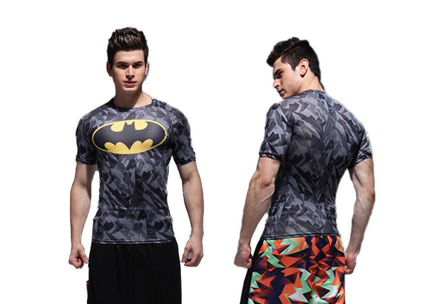 Sportides Men's Breathable Youth Sports Apparel Quick Dry L Size Short Sleeve Running Tees