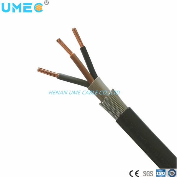Stranded Copper Conductor 0.6/1kv 2/3 Cores Steel Wire Armored Swa Cable for