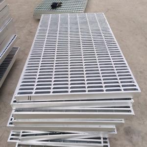 Wholesale Bright Surface Hot Dip Galvanized 30x30mm Industrial Steel Grating In Silver from china suppliers