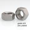 Buy cheap M4 Metal Hex Nut Carbon Steel Material Zinc Plated Finishing DIN934 from wholesalers
