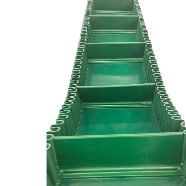 100 kg Green Industrial Rough Surface PVC Conveyor Belt 1.5mm Thickness for Food