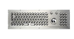 Wholesale MKTN2682 stainless steel metal keyboard with trackball and number pad from china suppliers