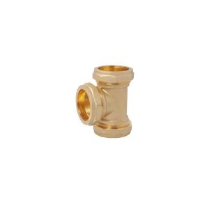 Wholesale 1 4 Bsp Brass Fittings For Natural Gas Brass Equal Tee from china suppliers